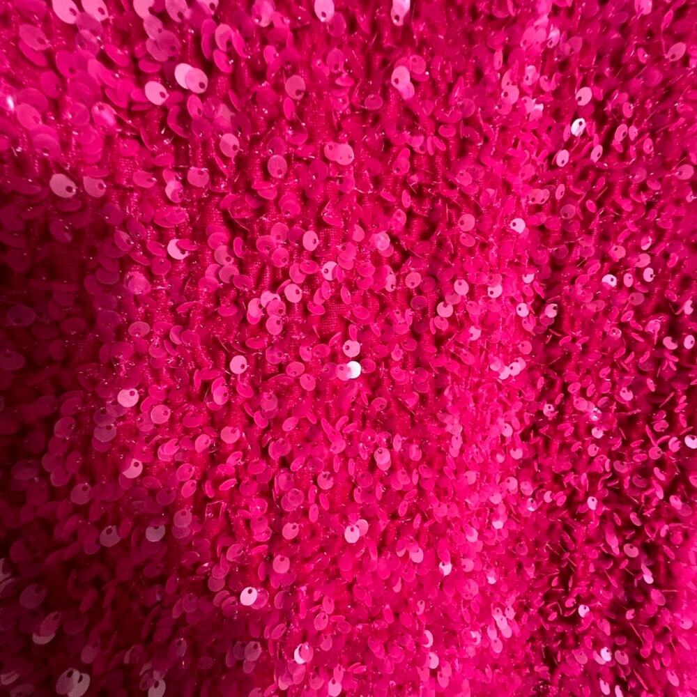 NWT Berlinnova Hot Pink Full Sequin Mermaid Prom Dress Long Formal Size 2 - Picture 6 of 14